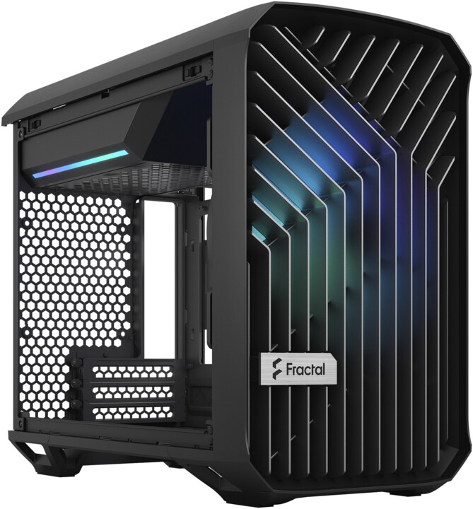 Kasë kompjuteri Fractal Design Torrent Nano ARGB Black TG Light Tin