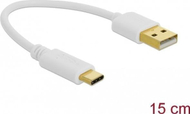 Adaptor USB Delock 85355, USB A në USB C, 15 cm, i bardhë