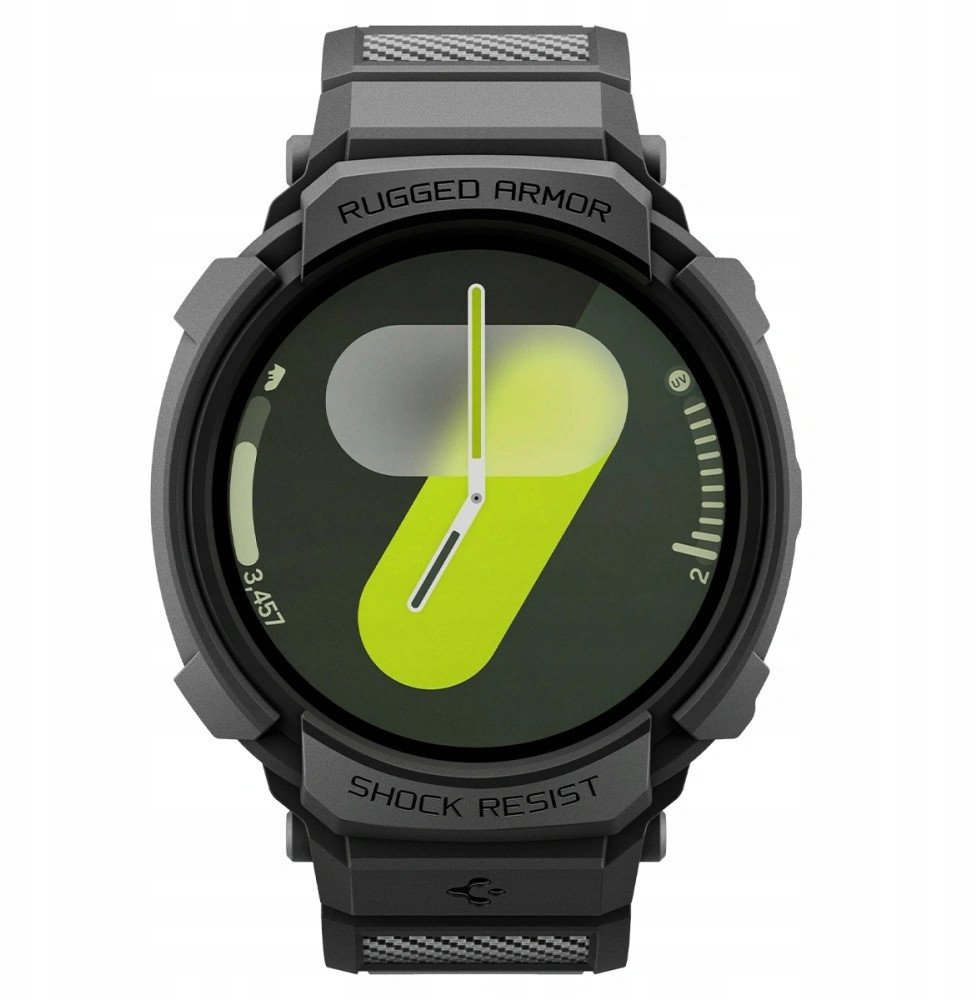 Rrip mbrojtës smartwatch Spigen Rugged Armor Pro, për Samsung Galaxy Watch8 44mm, i zi