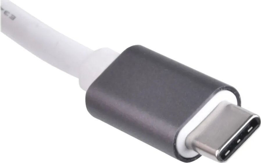 Adapter USB C Silverstone SST EP14C, USB 3.1 Gen1 në HDMI, 3x USB A 3.1 Gen1, gri