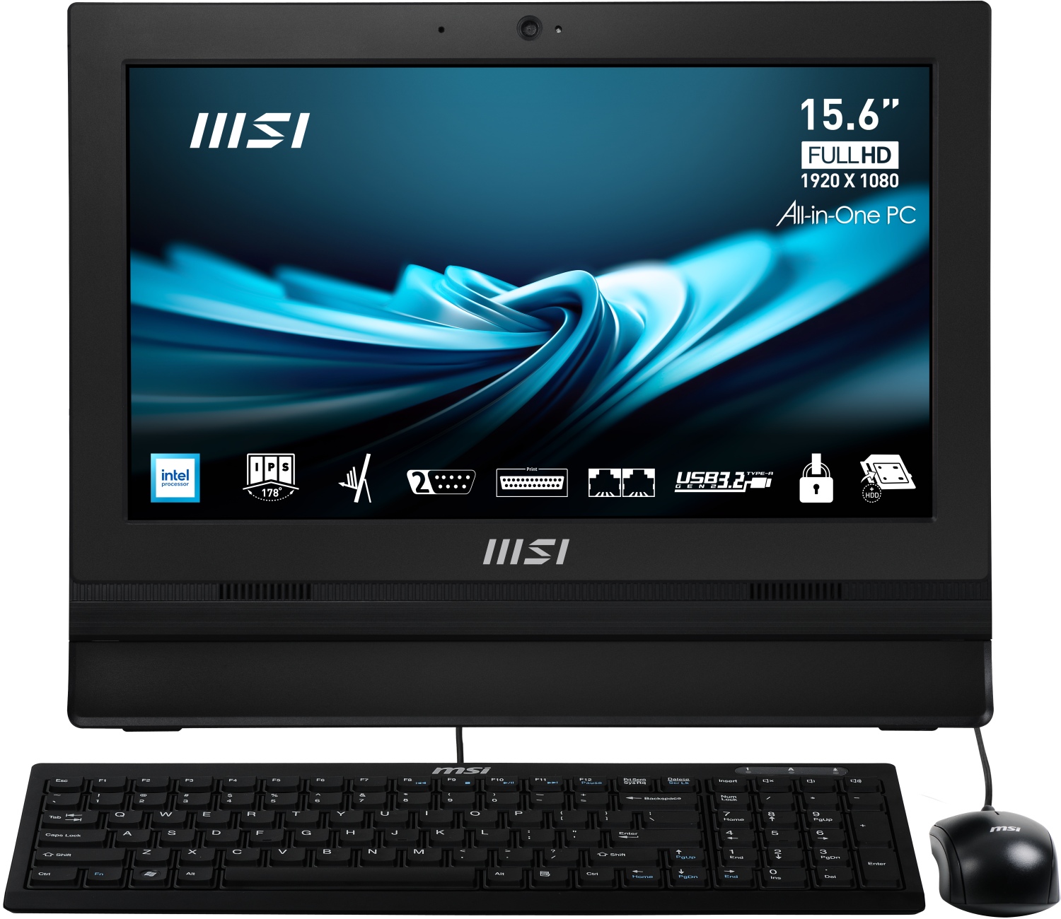 Kompjuter MSI Pro/AP162T ADL, 15,6'', FHD, Intel N100, 4GB RAM, 128GB SSD, Intel UHD, i zi