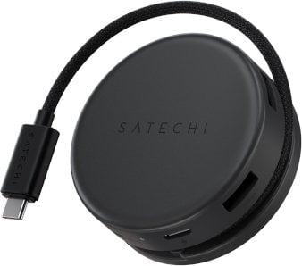 Adapter USB C Satechi OntheGo 7in1, HDMI 4K 60Hz, 100W PD, gri