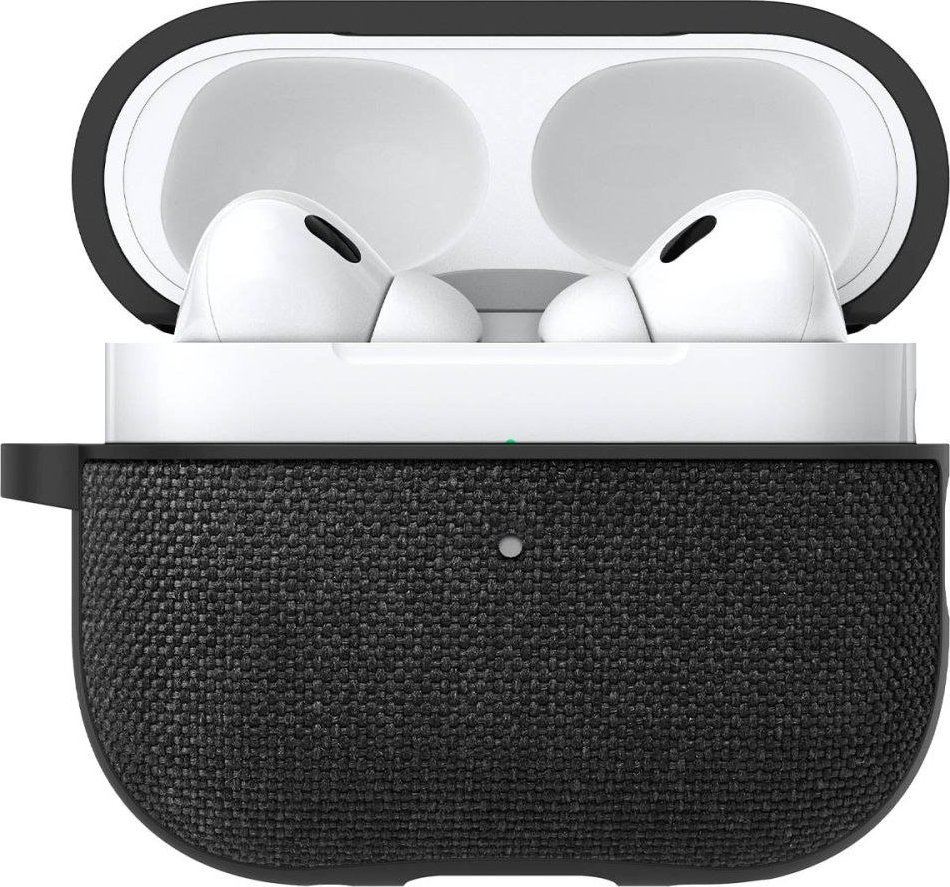 Etui për kufje Spigen Urban Fit për Apple AirPods Pro 1 2, me karabinë, e zezë