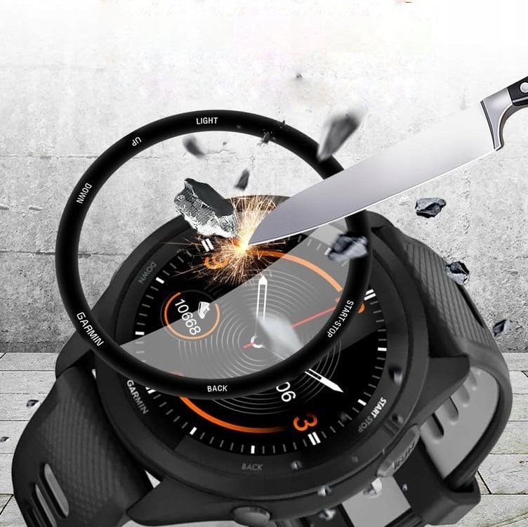 Xham mbrojtës Wozinsky Full Glue për Garmin Forerunner 265S 46mm, set 2 copë, transparent