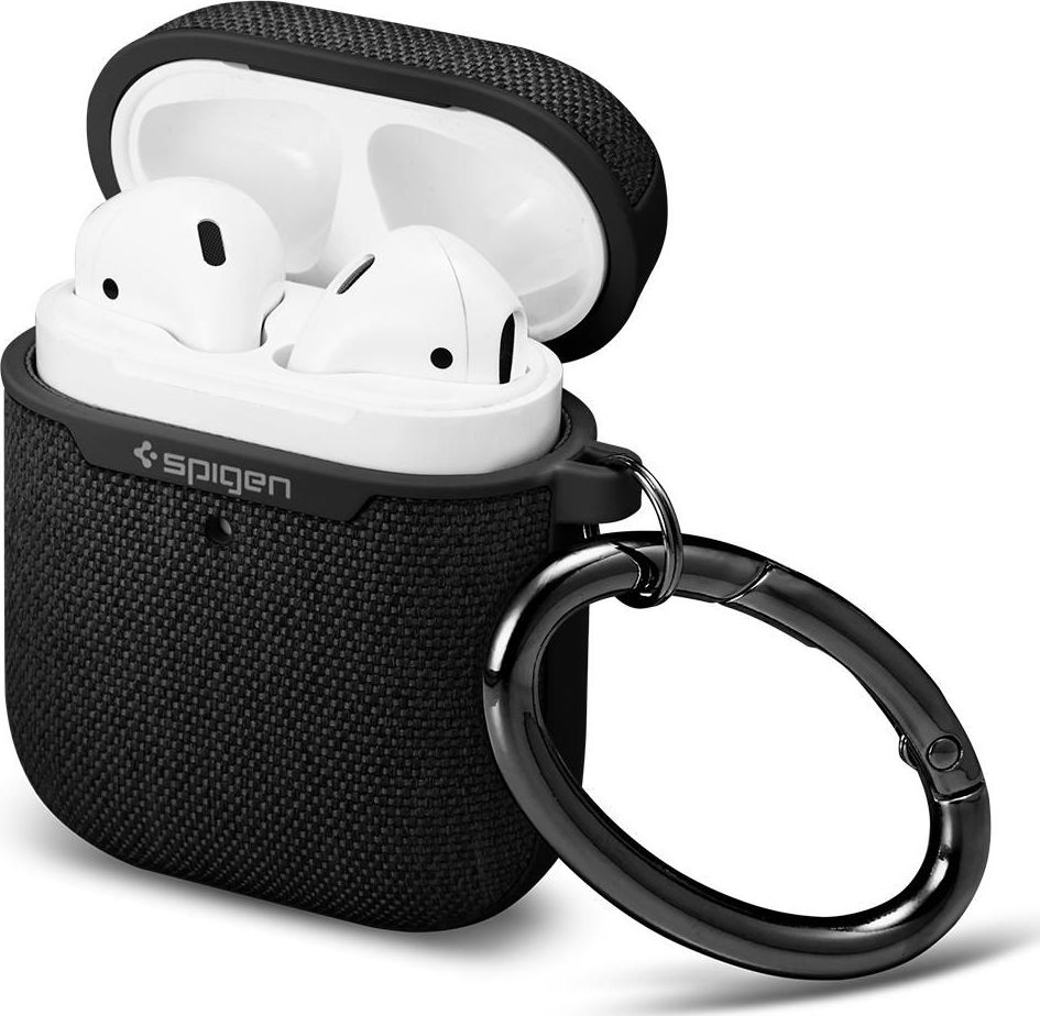 Mbulesë Spigen Urban Fit për AirPods 1/2, me klips, e zezë
