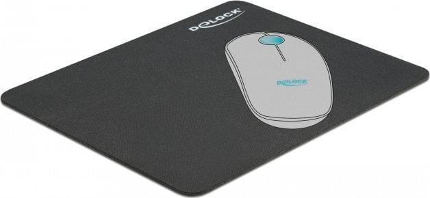 Mousepad DeLOCK 12005, sipërfaqe e lëmuar, kundër rrëshqitjes, i zi