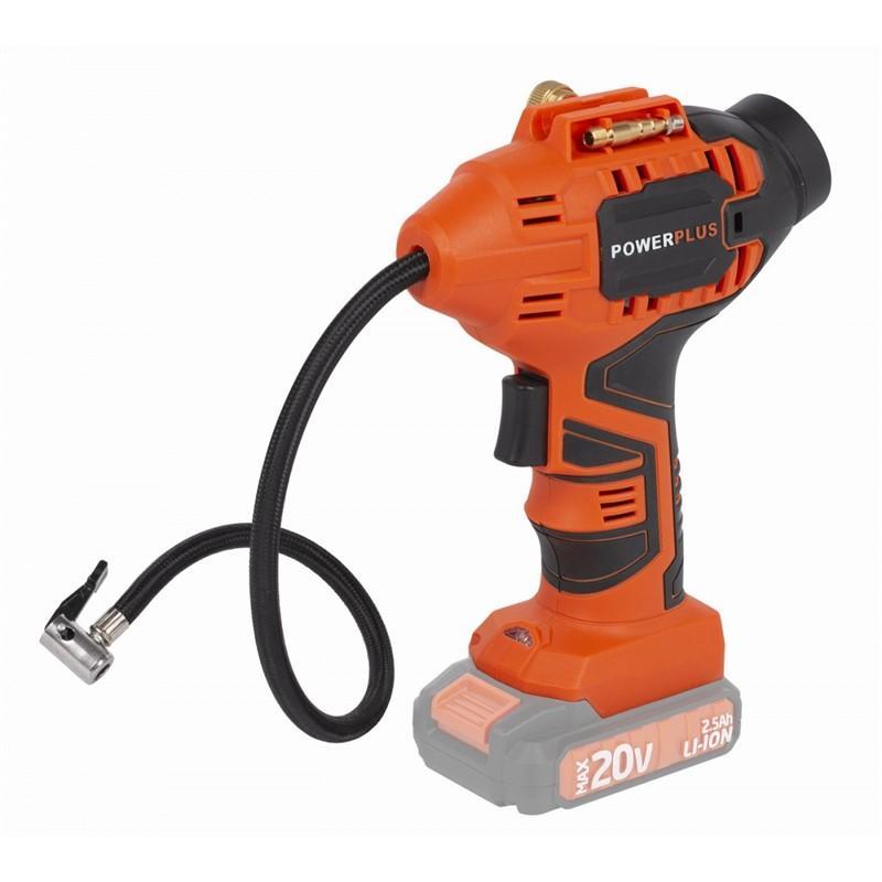 Kompressor pa kabllo Powerplus POWDP7020, 8 bar, 30 l/min, pa bateri
