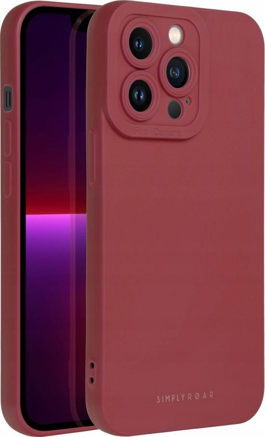 Kапак Roar Luna за iPhone 16 Plus, TPU, поддржува безжично полнење, црвен