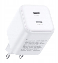 Karikues muror Ugreen X526, 2x USB C, GaN, 45W, i bardhë