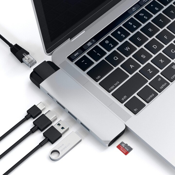 Përshtatës Satechi USB-C Pro HUB 4K Ethernet, i argjendtë