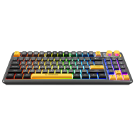 Tastierë Gaming Rampage Cyclone – Compact Membrane, USB, RGB, English Layout