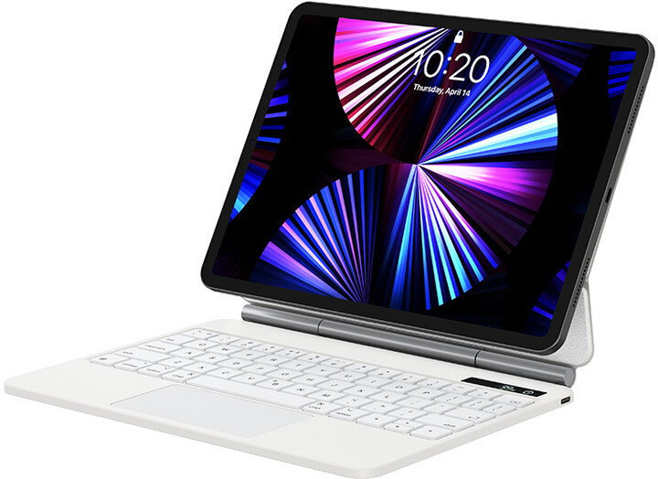 Mbrojtëse me tastierë Baseus Brilliance Series Pro për Apple iPad, 10.9" 2022, e bardhë