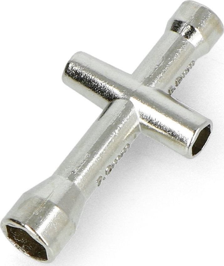 Çelës kryq gjashtëkëndor universal për gryka printeri 3D, 4 koka, metalik