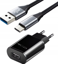 Karikues USB Montis MT046 Fast IQ me kabllo USB A në USB C 2m, i zi