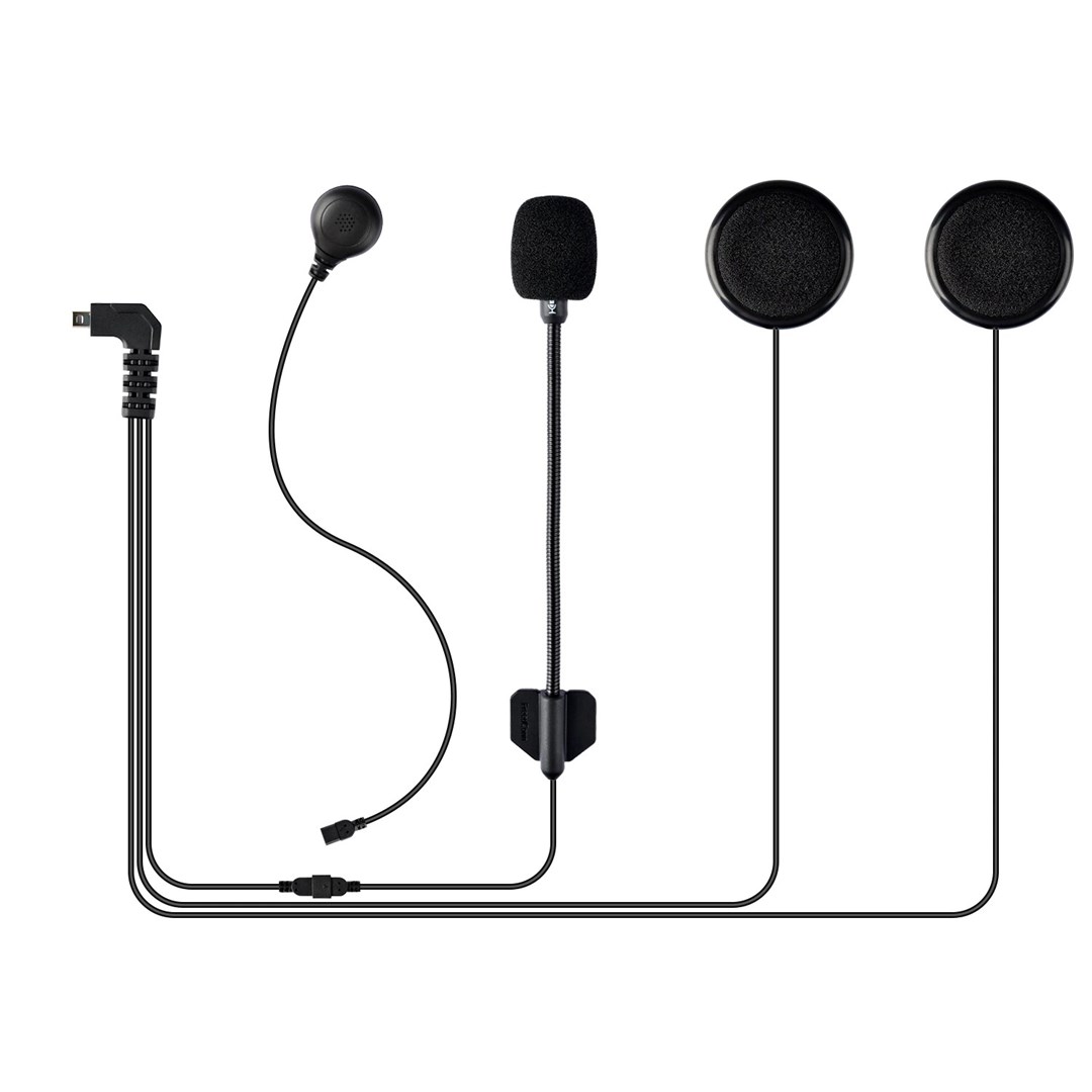 Interkom motoçiklete FreedConn T-Com VB, 800m, Bluetooth 5.0, e zezë