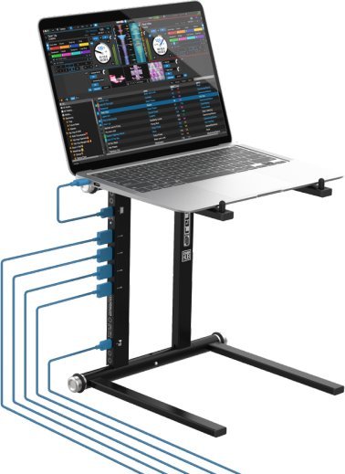 Stand laptopi Reloop Stand Hub, USB C PD hub, i zi