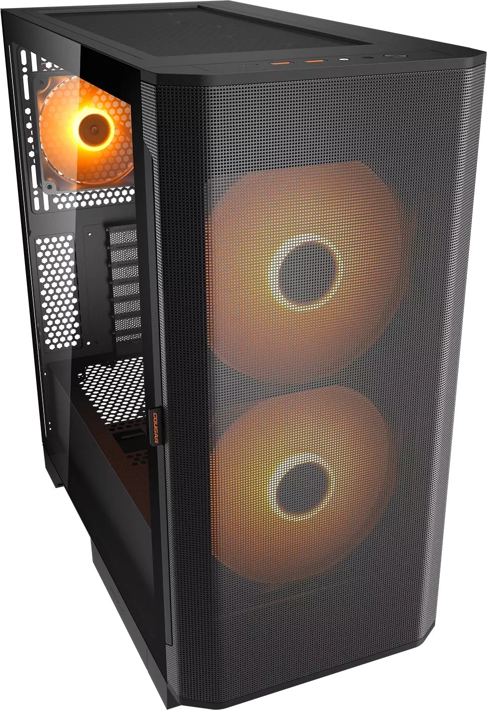 Kutia kompjuterike Cougar CGR-5YA6B-RGB, ATX Mid Tower, ARGB, xham i temperuar