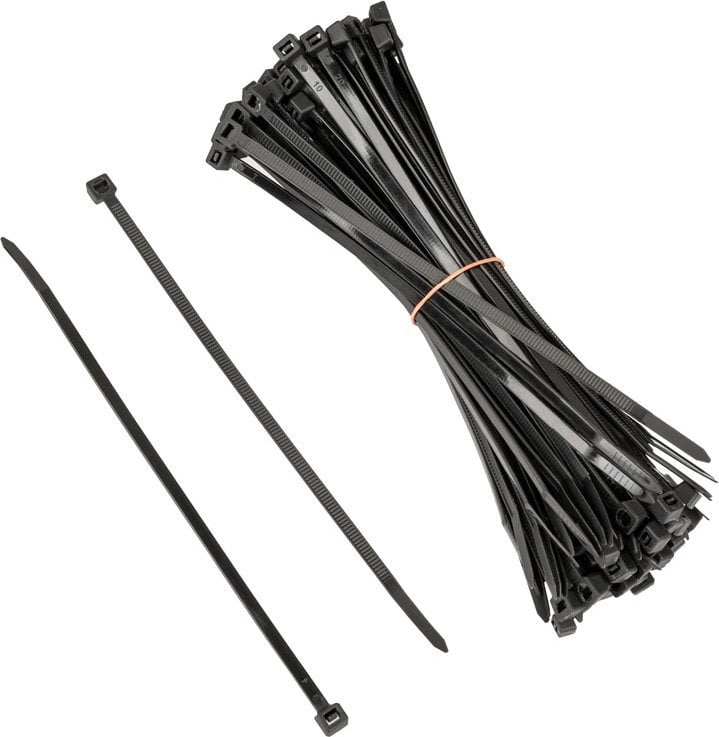 Врски за кабли Kolink Black, 4.5mm x 200mm, сет 100 парчиња, црни