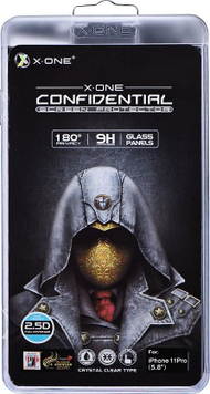 Xham mbrojtës Partner Tele.com X-ONE Full Cover, për iPhone 11 Pro Max, Privacy, i zi