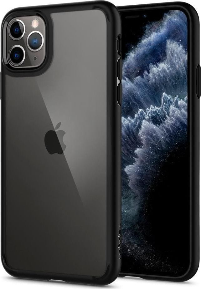 Mbrojtëse e pasme Spigen Ultra Hybrid, për iPhone 11 Pro, e zezë