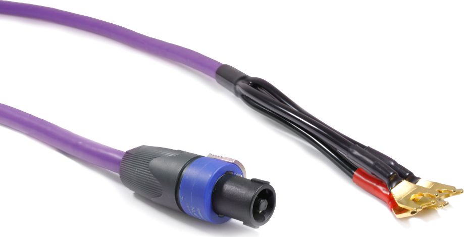 Kabllo audio Melodika Fork - Speakon, 4m, vjollcë