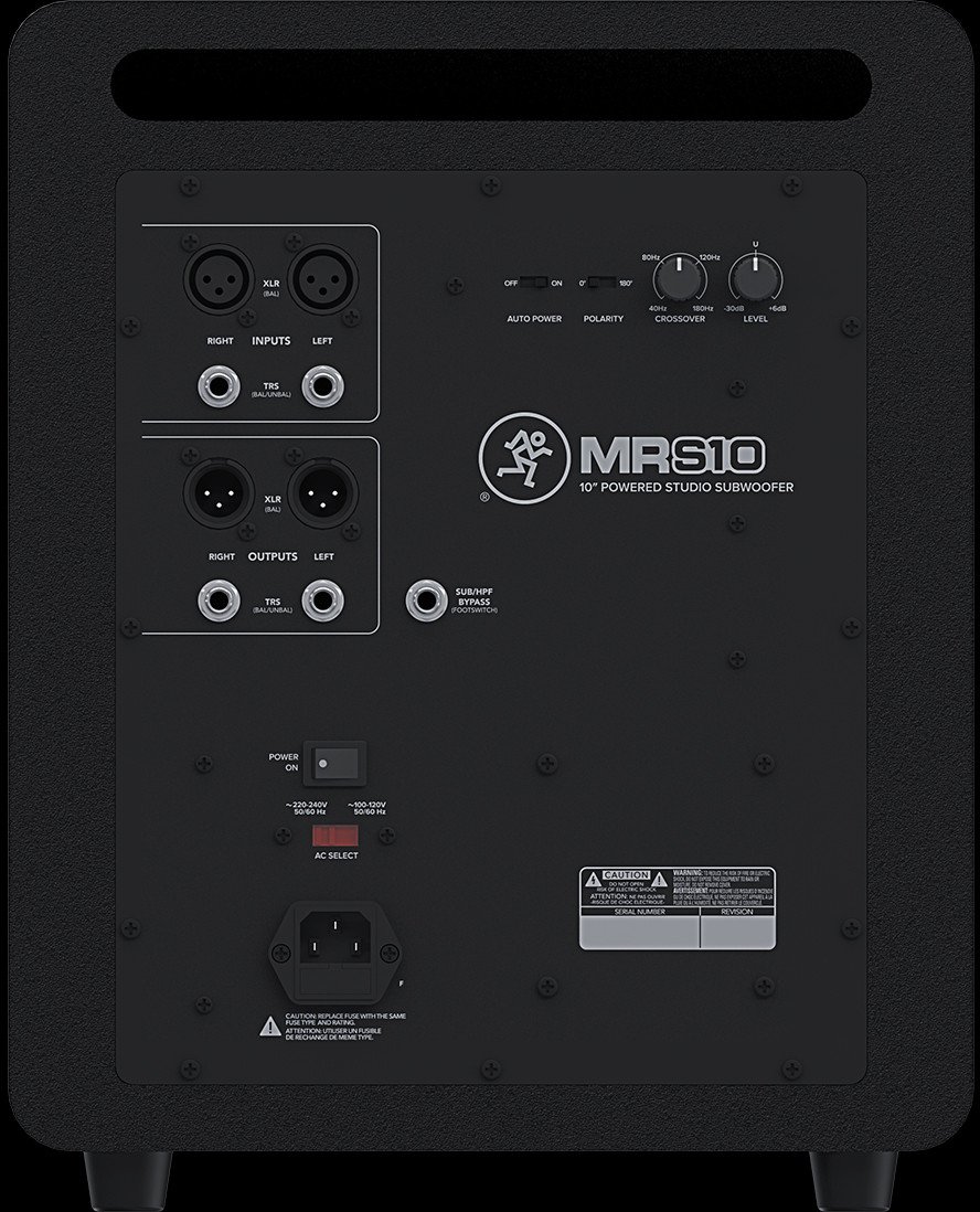 Subwoofer studio Mackie MRS10, 10", aktiv, i zi