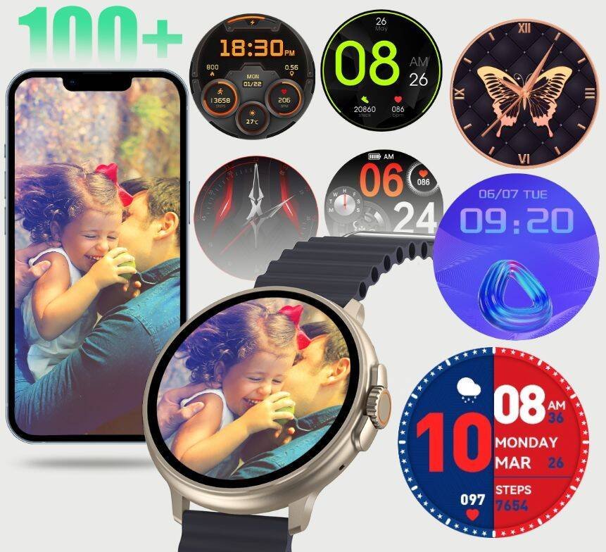 Ora inteligjente Rubicon Orange, ekran 1.39", bateri 300mAh, portokalli