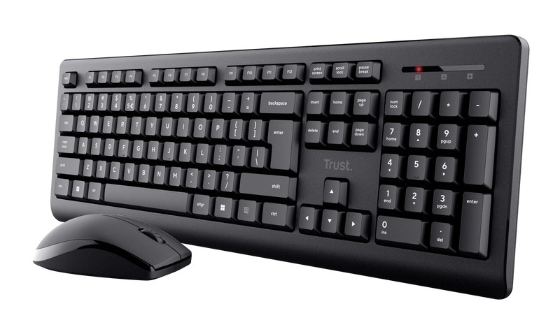 Set tastierë dhe maus Trust Primo, wireless, i zi