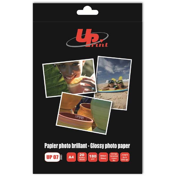 Letër fotografike UPrint për printer UP07, A4, 180g/m2, 20 fletë