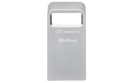 USB Kingston DataTraveler Micro, 64GB, USB 3.2 Gen 1, argjendtë