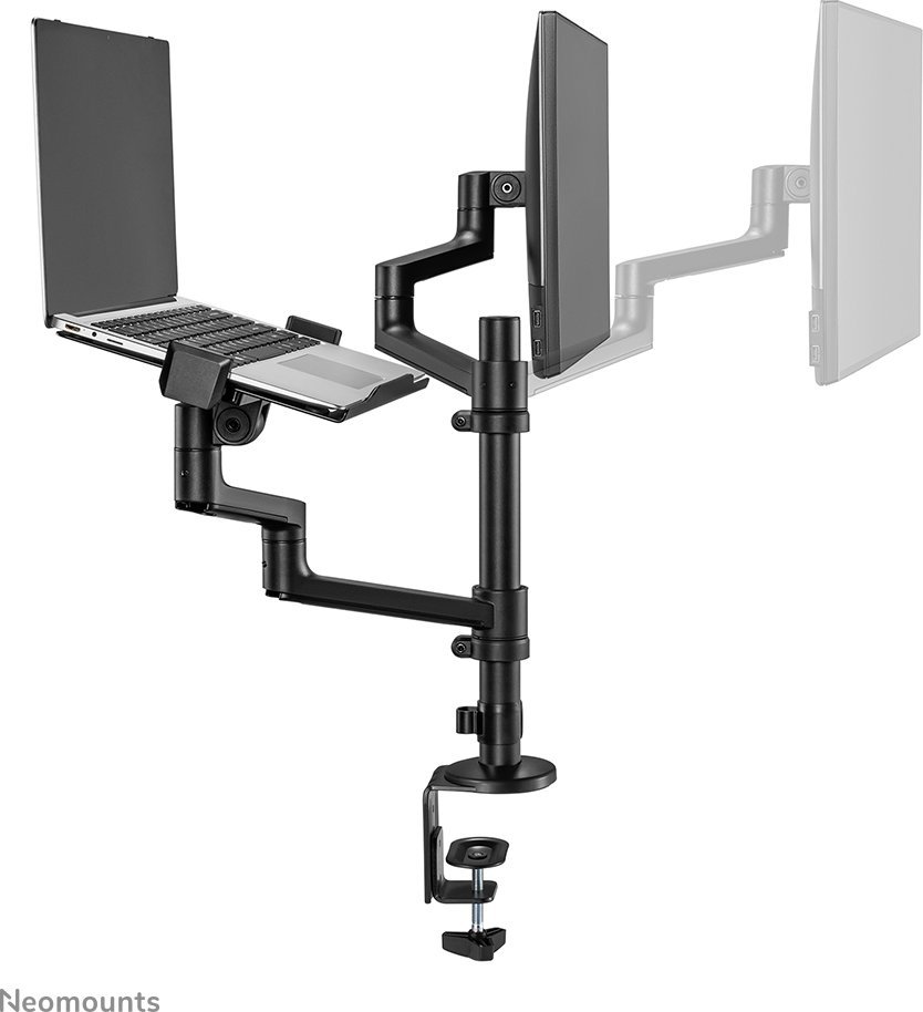 Рака за монитор и лаптоп Неомаунтс DS20-425BL2, 17\" 27\", челик, црна