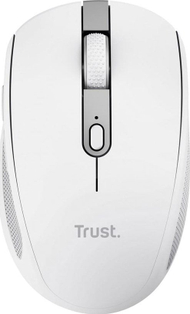 Maus Trust Ozaa, wireless, USB, i bardhë