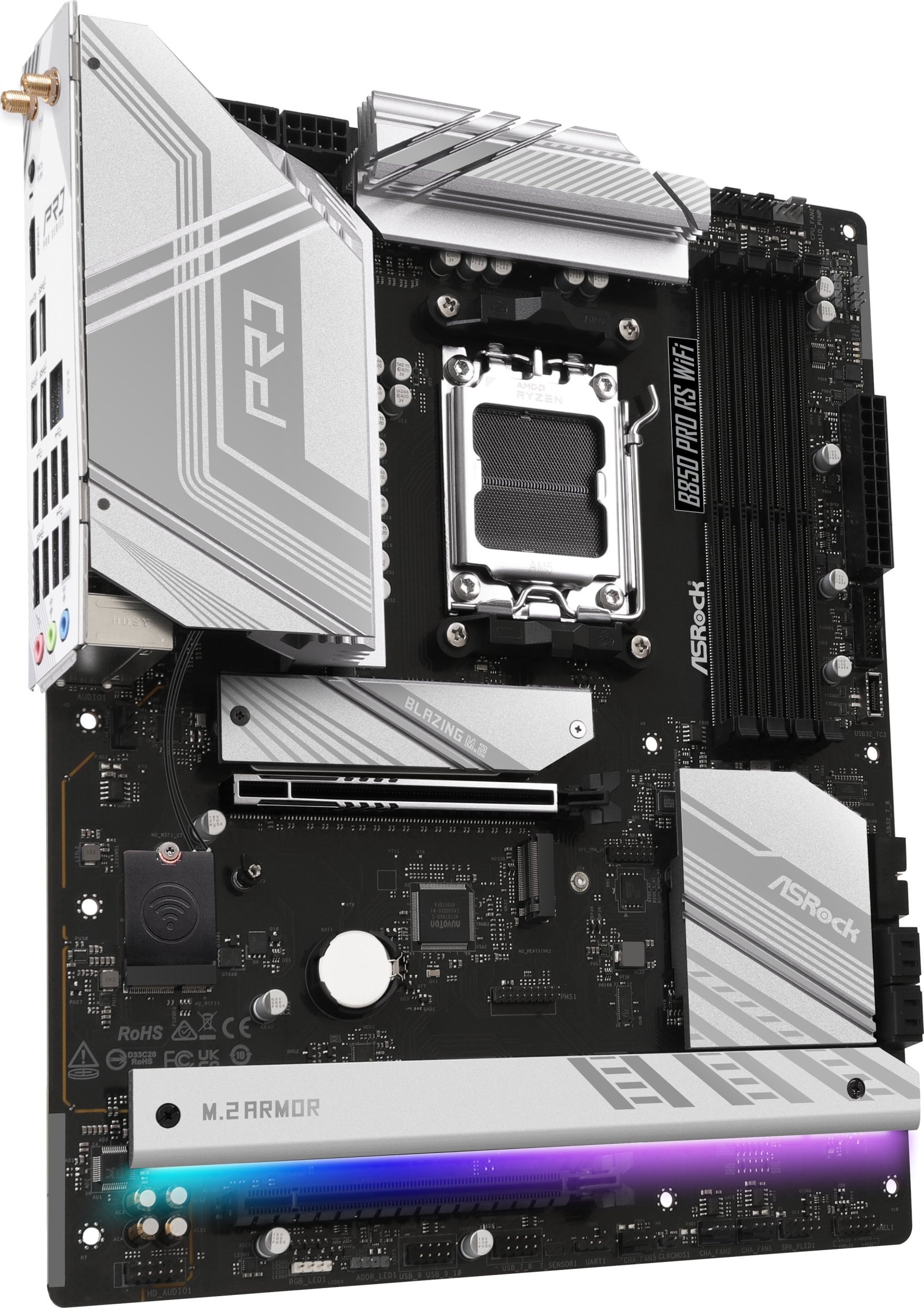 Pllakë amë Asrock B850 Pro RS WiFi, AMD B850, Socket AM5, ATX
