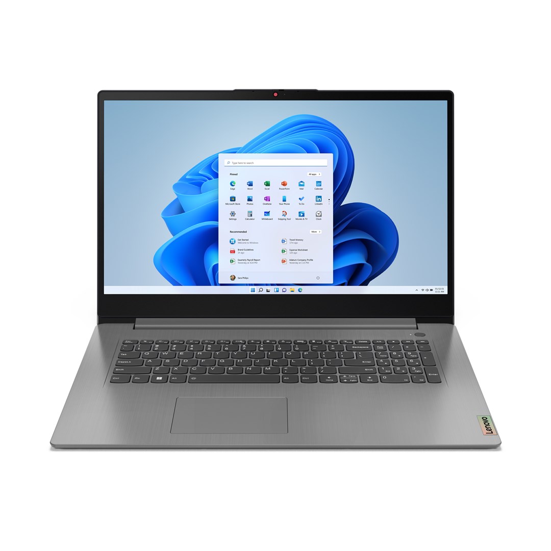 Лаптоп Lenovo IdeaPad 3, 17.3", Intel i5-1235U, 16 GB RAM, 512 GB SSD, i hirtë