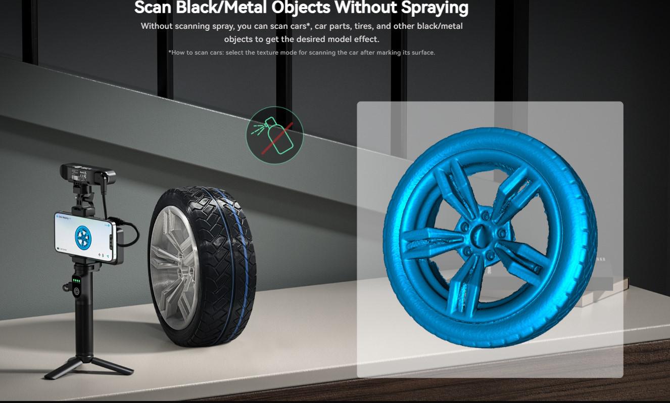 Skaner 3D Creality Ferret, dorë i lëvizshëm, saktësi e lartë, gri