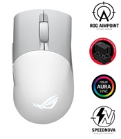 Глушец ASUS ROG KERIS WIRELESS AIMPOINT, бел