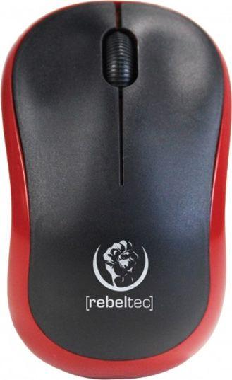 Maus Rebeltec METEOR, wireless, USB, i zi dhe i kuq