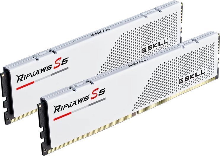 Memorie RAM G.Skill Ripjaws S5 F5-5200J4040A48GX2-RS5W, 96GB DDR5, 5200MHz, e bardhë