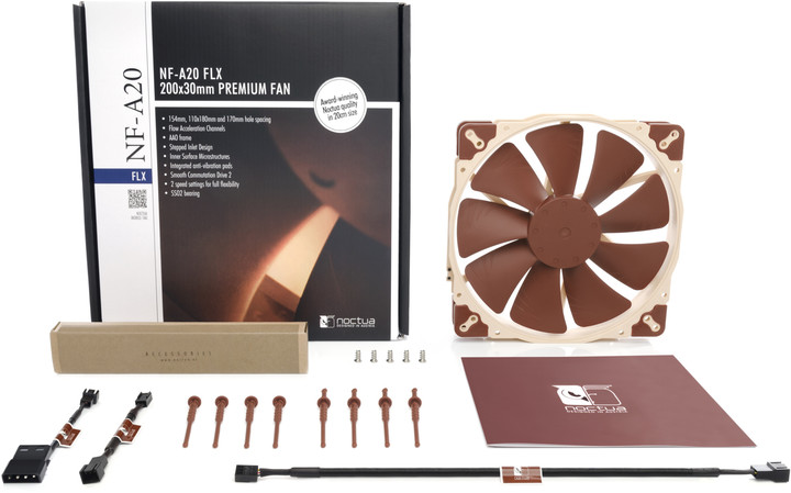 Ventilator Noctua NF-A20-FLX, 200x200x30mm 