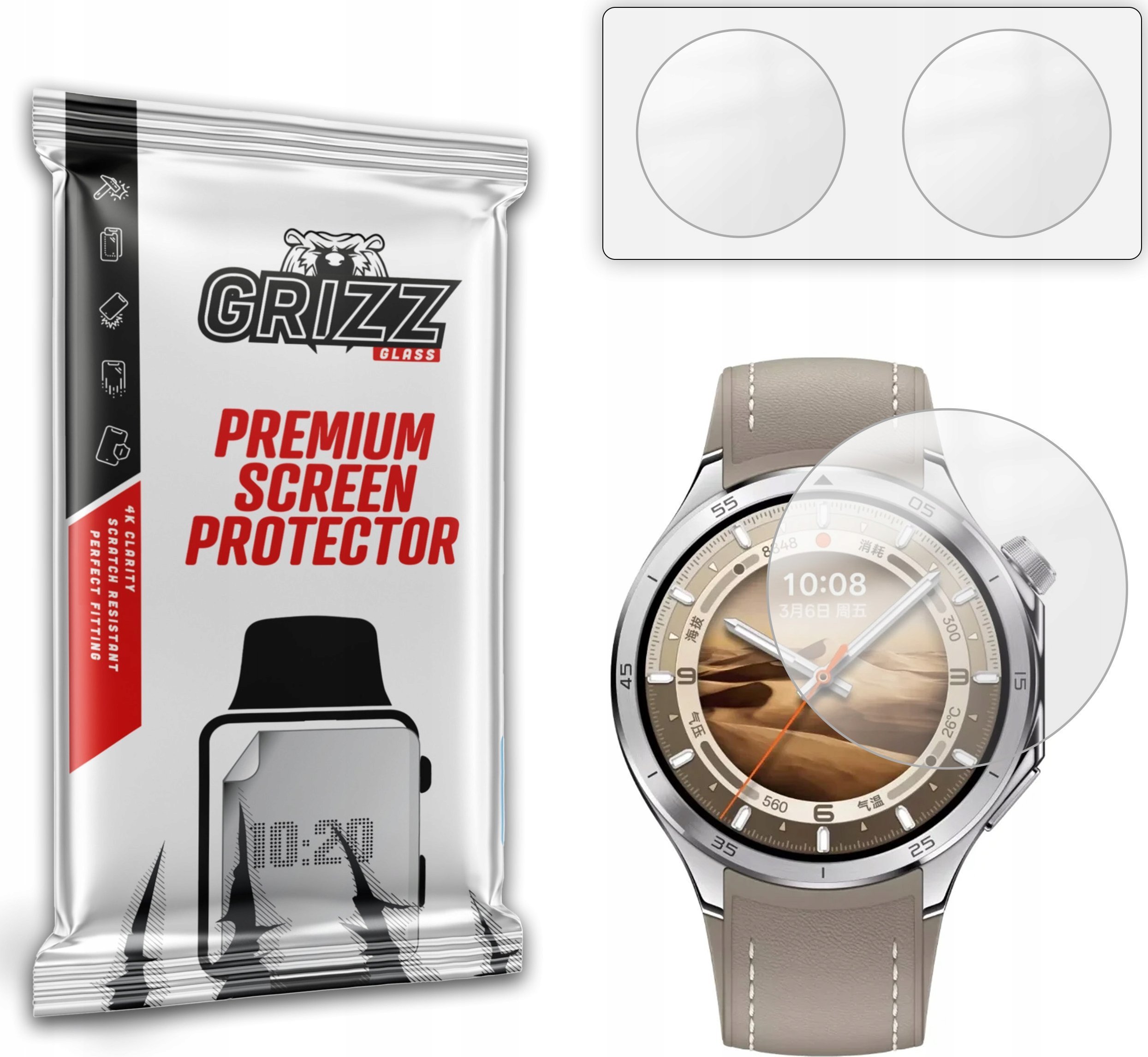 Mburojë ekrani për orë Oppo Watch X2, set 2 copë, anti-fingerprint, mat