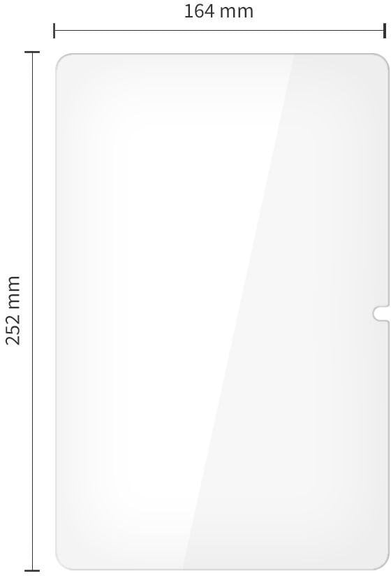 Xham mbrojtës Tech-Protect Glass Fit+, Galaxy Tab A9 Plus A11 Plus 11", 2 copë, transparent