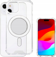 Mbulesë telefoni 4smarts Hybrid Case Ibiza për iPhone 15, me magnetë MagSafe, transparente