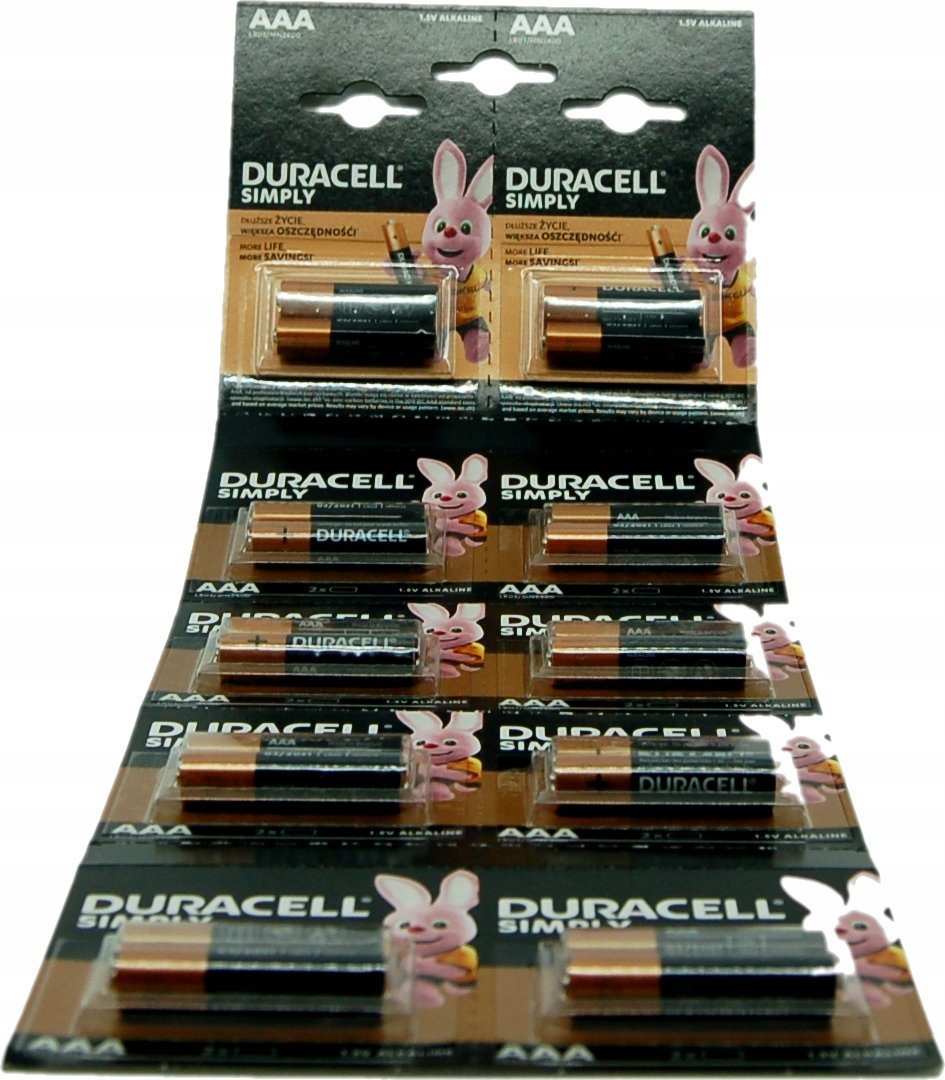 Bateri alkaline Duracell HBDC LR03 AAA, 1.5V, paketim 20 copë