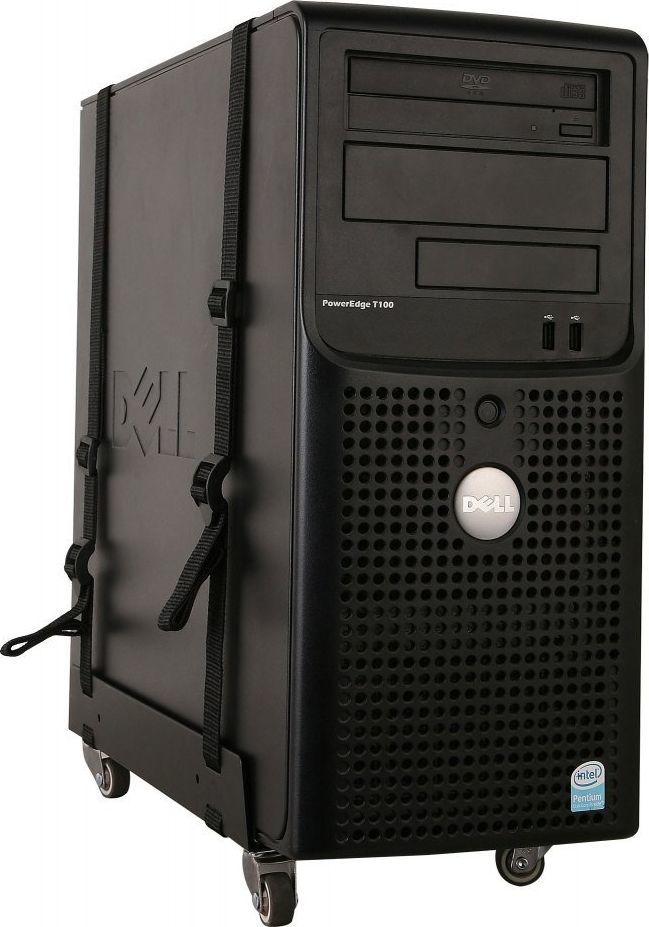 Држач за персонален компјутер Текли ICA-CS 61, универзален, со тркала, црн