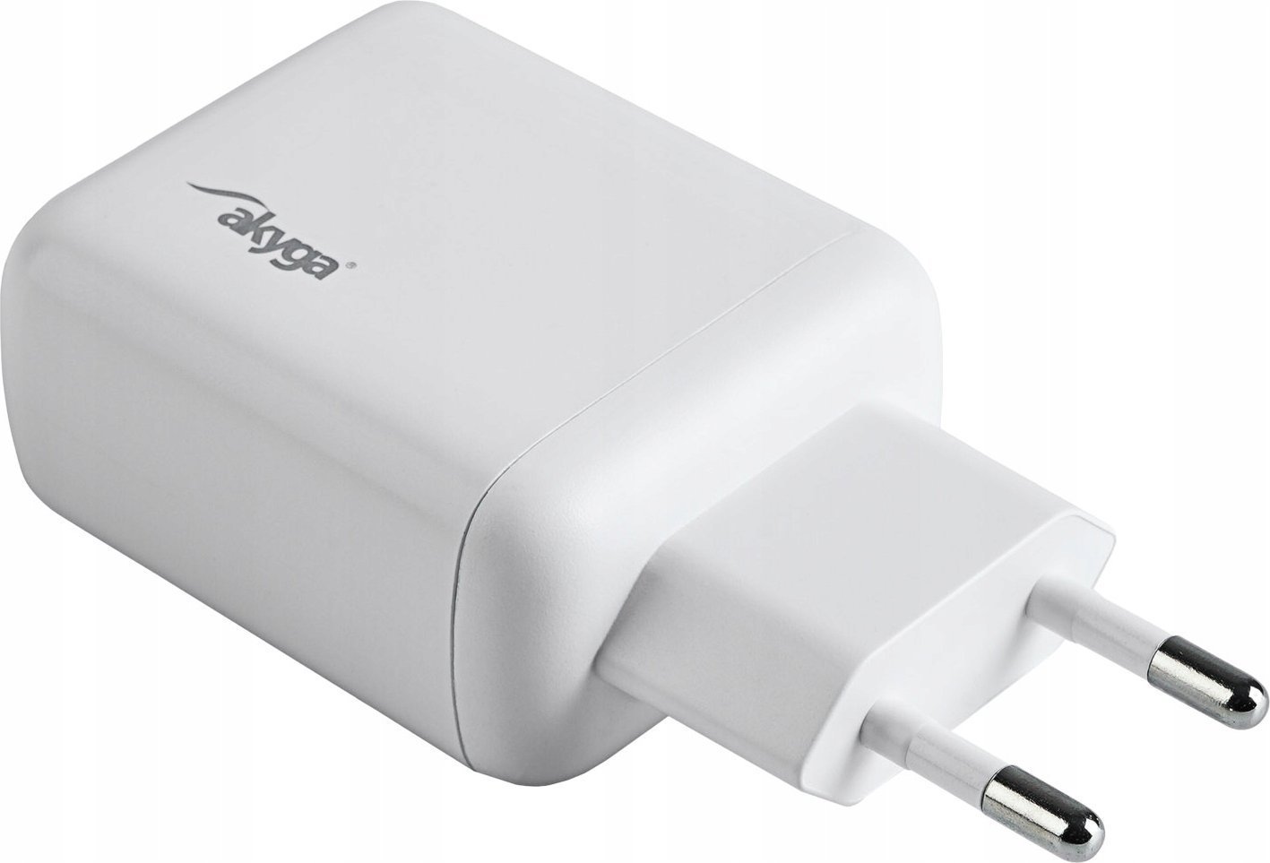 Karikues rrjeti Akyga AK-CH-19, 40W, 2x USB-C PD Quick Charge 3.0, i bardhë