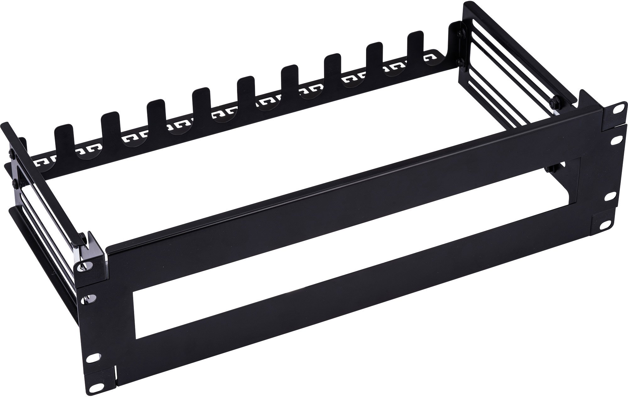 Shirit energjie InLine 19" Circuit Breaker Strip 3U, shina top-hat me thellësi të rregullueshme, metalik, i zi