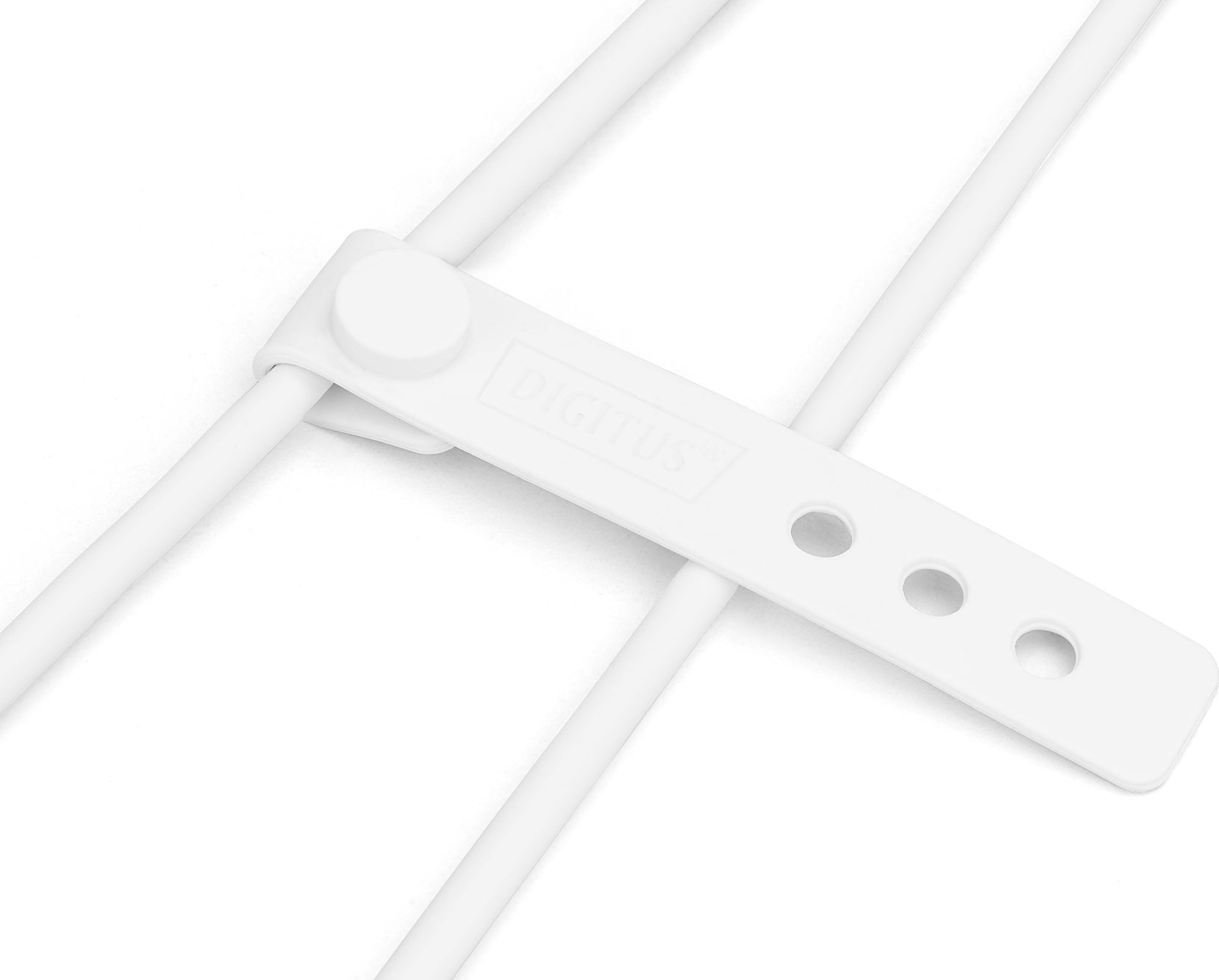 Kabllo Digitus USB C Silicone, 0.5m, 60W, e bardhë