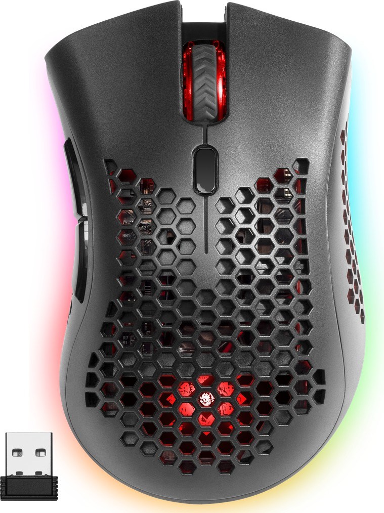 Maus Defender GM-709L Warlock, Gaming, RF Wireless+USB Type-A, i zi