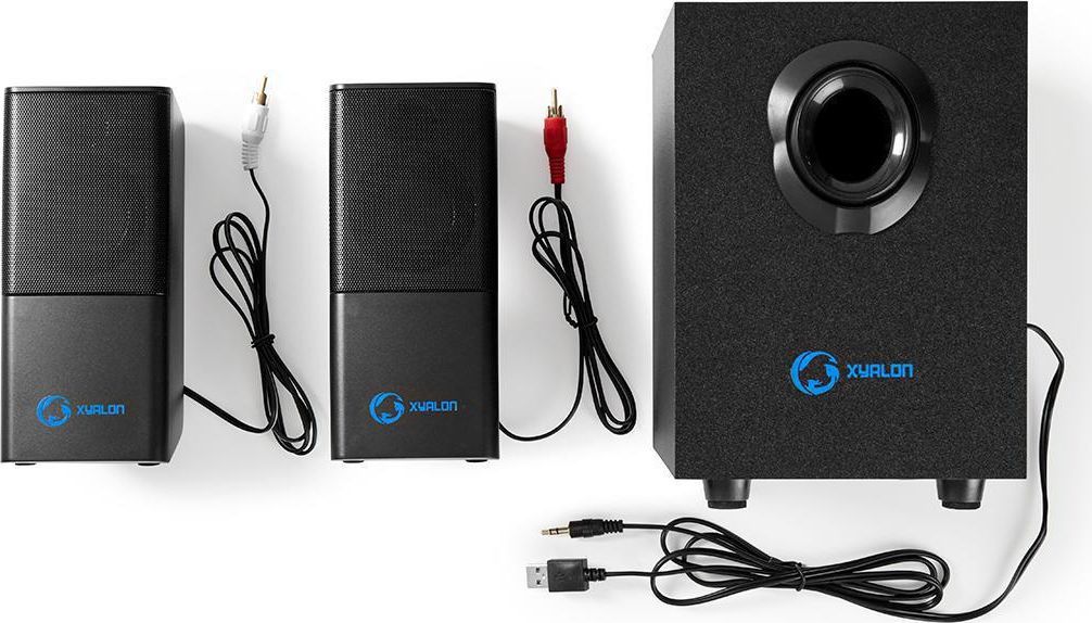 Kutia altoparlantë Nedis GSPR10021BK Gaming 2.1, 33W, 3.5mm USB, e zezë