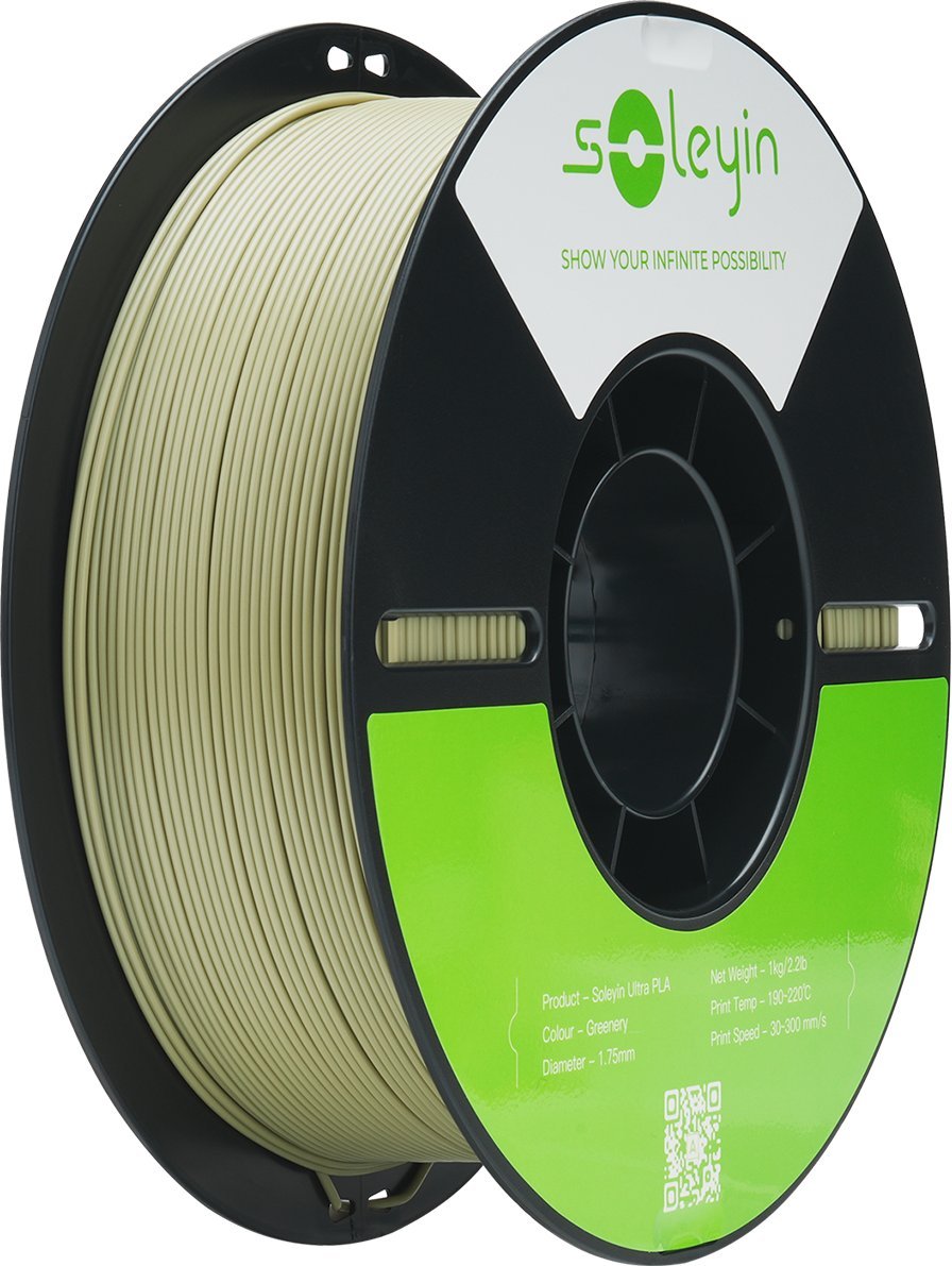 Filament 3D Creality Soleyin Ultra PLA, 1.75mm, 1kg, i gjelbër